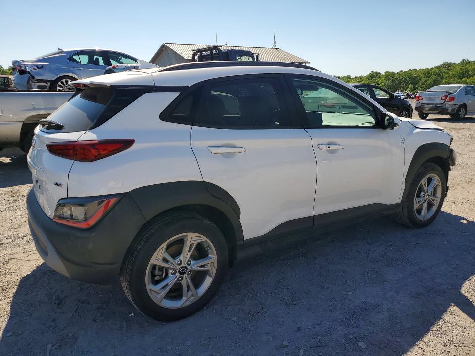 2023 Hyundai Kona VIN KM8K6CAB9PU943933 COPART salvage auction — FRONT END, Pa - Certificate Of Salvage, sold $4,950 on 2026-07-20 (photo 3)