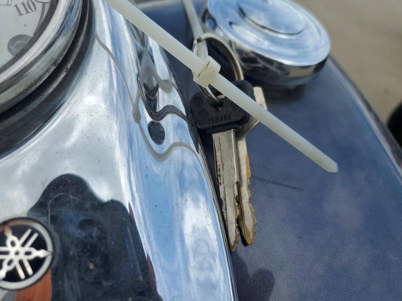 2005 Yamaha XVS65 VIN JYAVM01E05A078229 COPART salvage auction — Rear End, TX - SALVAGE VEHICLE TITLE, sold $600 on 2026-07-09 (photo 8)