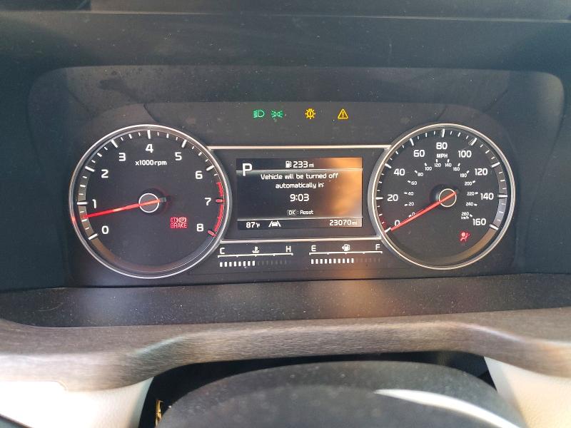 2023 Kia Sorento VIN 5XYRLDLC6PG228343 COPART salvage auction — FRONT END, Salvage Title, sold $8,800 on 2026-08-21 (photo 9)
