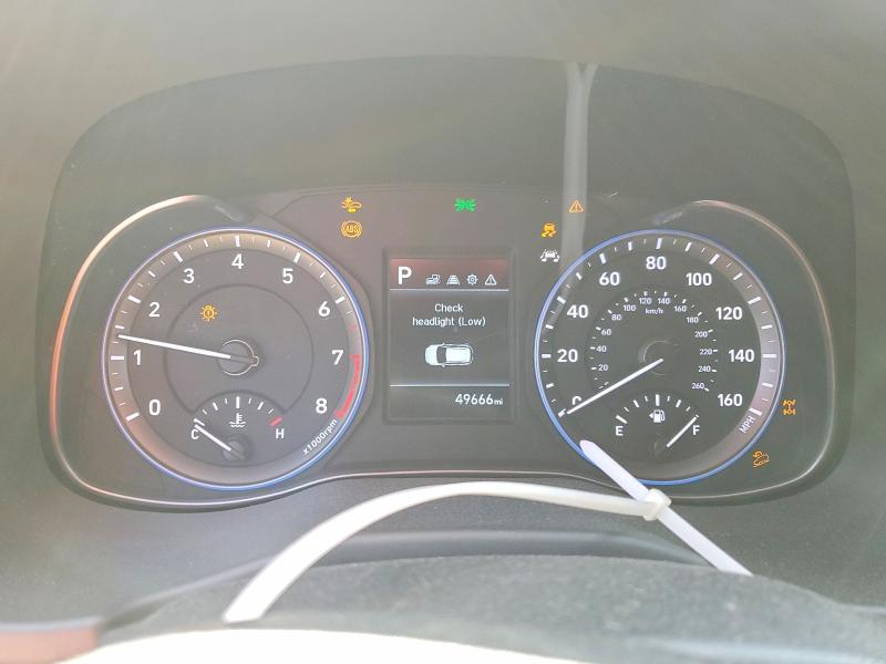 2021 Hyundai Kona VIN KM8K2CAA2MU601612 COPART salvage auction — FRONT END, Sc - Cert Of Title-Salvage, sold $3,500 on 2026-07-08 (photo 9)