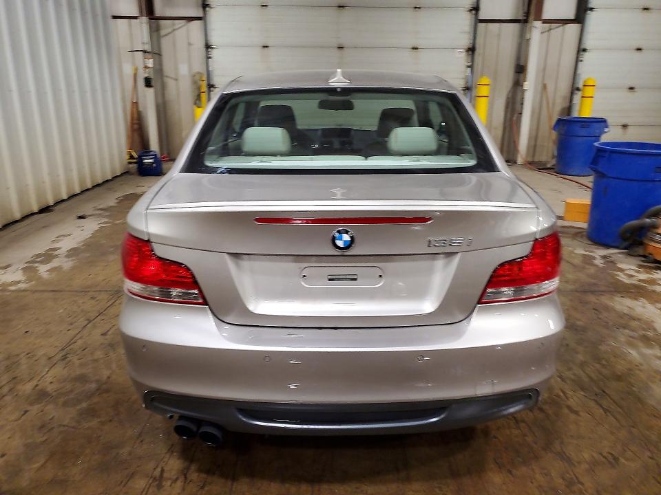 2011 BMW 1 series VIN WBAUC9C52BVM11407 COPART salvage auction — FRONT END, Pa - Certificate Of Salvage, sold $2,150 on 2026-07-24 (photo 6)