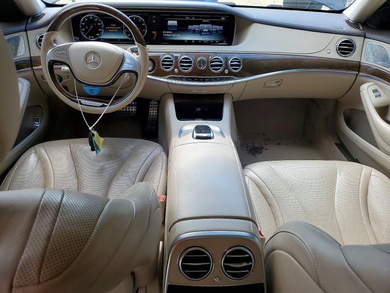 2016 Mercedes-benz S-klasse VIN WDDUG8CB3GA236936 COPART salvage auction — REAR END, Ga - Cert Of Title-Salvage, sold $9,700 on 2026-07-28 (photo 8)