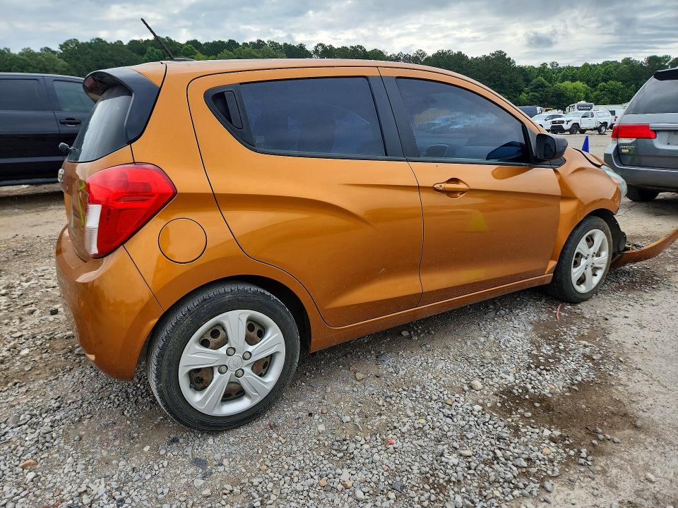 2019 Chevrolet Spark VIN KL8CB6SA8KC715781 COPART salvage auction — FRONT END, MS - CERT OF TITLE-SALVAGED, sold $850 on 2026-07-24 (photo 3)