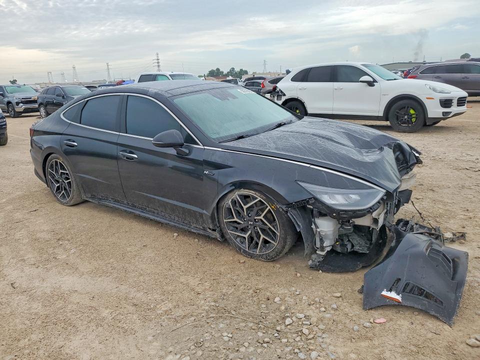 2022 Hyundai Sonata VIN KMHL14JC8NA223295 COPART salvage auction — FRONT END, Tx - Salvage Vehicle Title, sold $4,800 on 2026-07-31 (photo 4)