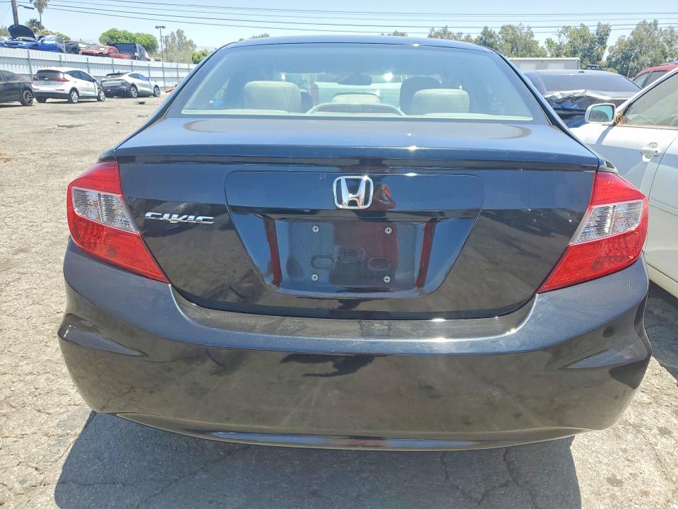 2012 Honda Civic VIN 19XFB2F59CE378915 COPART salvage auction — MECHANICAL, Ca - Dis/Dlr/Exp Only Clean Title, sold $1,560 on 2026-07-02 (photo 6)