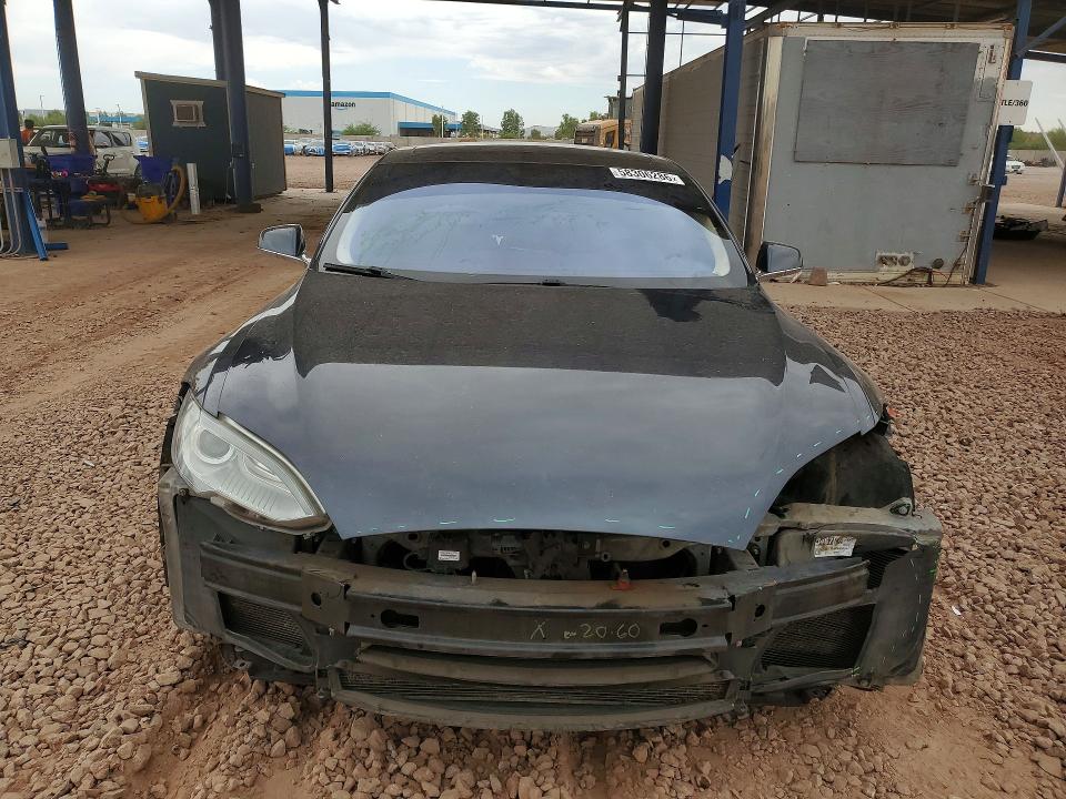 2014 Tesla Model s VIN 5YJSA1S10EFP50363 COPART salvage auction — FRONT END, Az - Cert Of Title - Salvage, sold $3,600 on 2026-07-02 (photo 5)