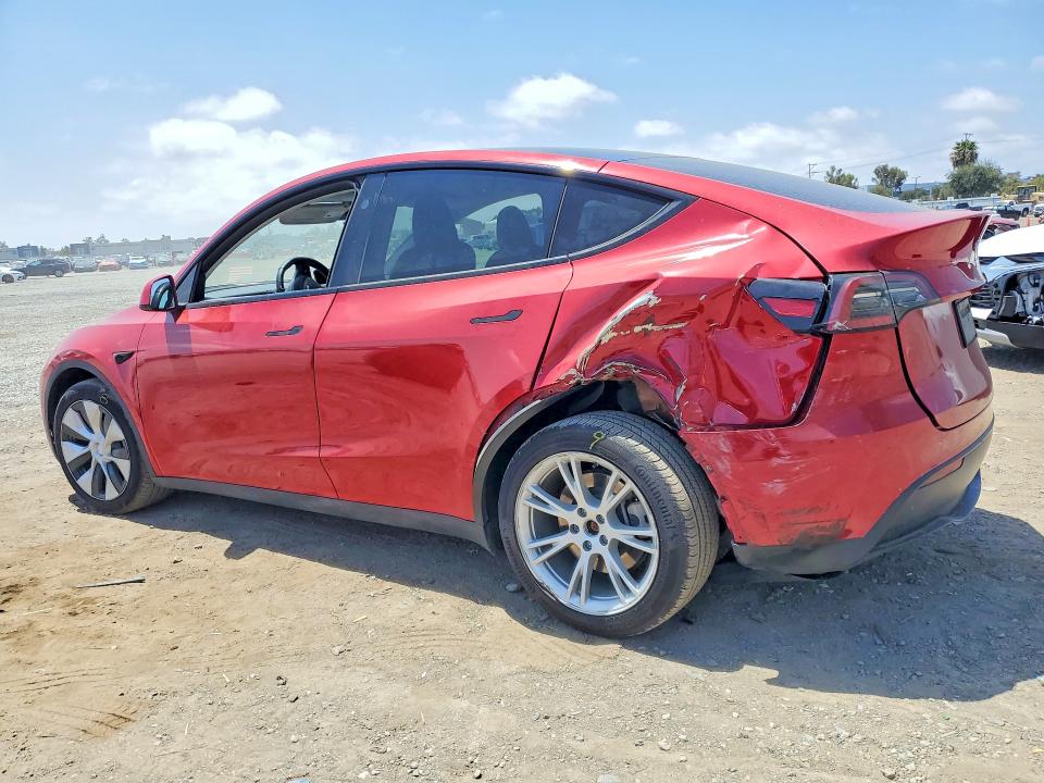 2023 Tesla Model y VIN 7SAYGDEE4PF800860 COPART salvage auction — REAR END, Ca - Salvage Certificate, sold $9,800 on 2026-07-21 (photo 2)