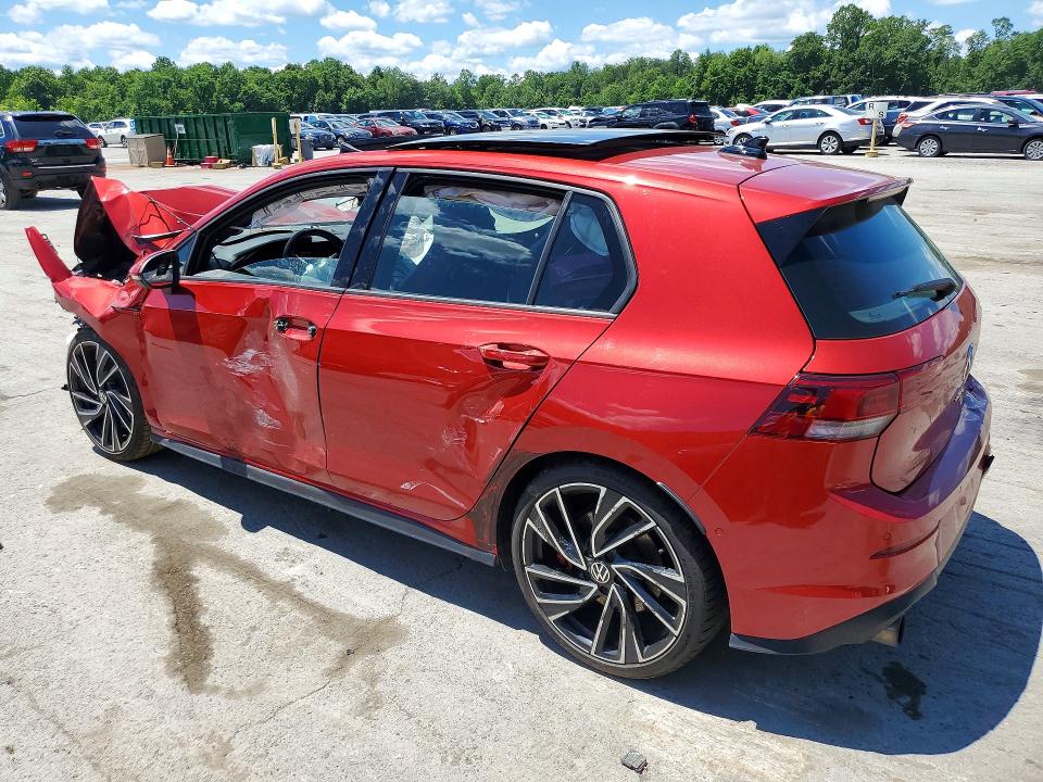 2022 Volkswagen Gti VIN WVW587CD6NW149006 COPART salvage auction — FRONT END, Pa - Certificate Of Salvage, sold $1,250 on 2026-08-06 (photo 2)