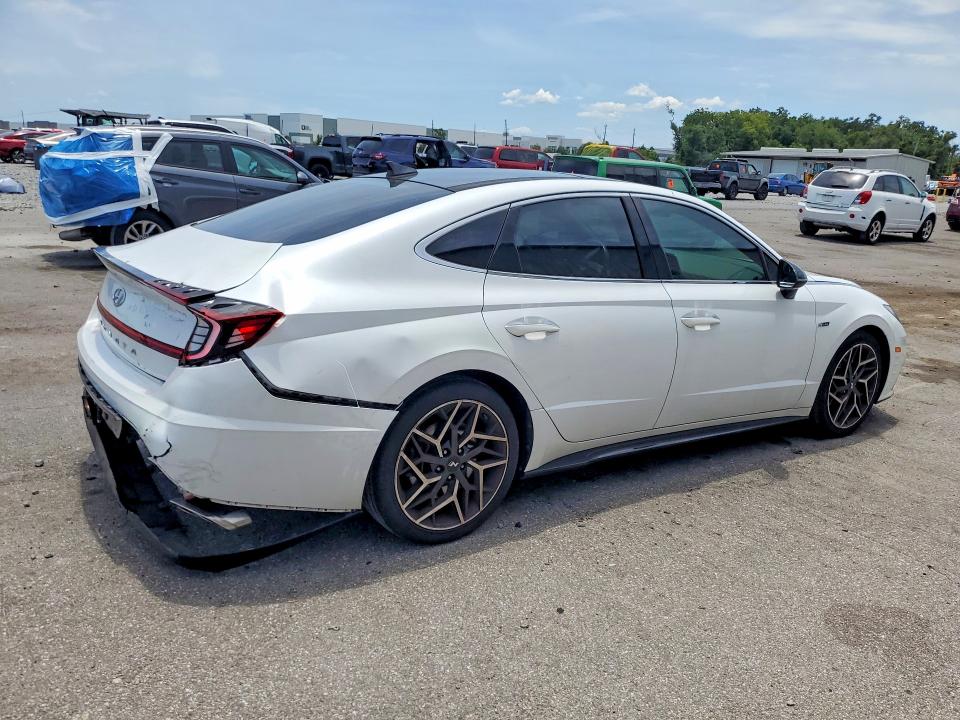 2021 Hyundai Sonata VIN 5NPEK4JC7MH106499 COPART salvage auction — REAR END, Fl - Certificate Of Destruction, sold $6,800 on 2026-07-27 (photo 3)