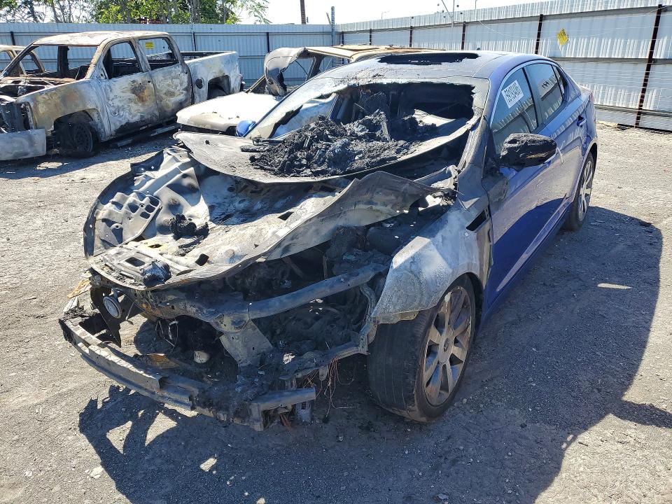2012 Kia Optima VIN 5XXGR4A61CG015379 COPART salvage auction — BURN, CA - NON-REPAIRABLE VEHICLE CERT, sold $200 on 2026-07-24 (photo 1)