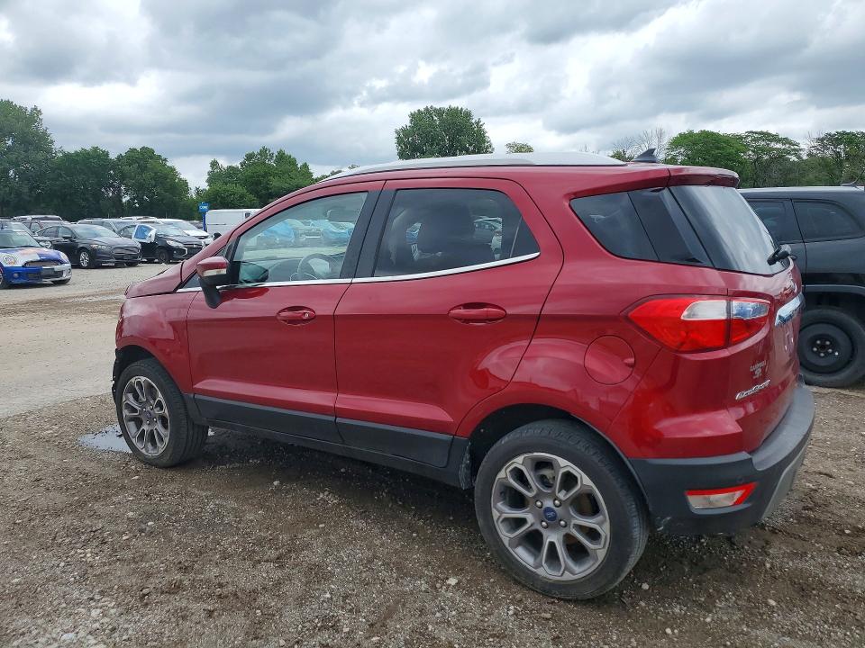 2019 Ford Ecosport VIN MAJ6S3KL4KC309278 COPART salvage auction — FRONT END, Ia - Cert Of Title-Salvage Title, sold $1,150 on 2026-07-10 (photo 2)