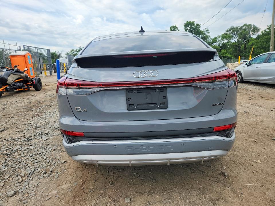 2023 Audi Q4 e-tron VIN WA142BFZ8PP025379 COPART salvage auction — FRONT END, Md - Cert Of Salvage > 75% Damage, sold $12,300 on 2026-07-07 (photo 6)
