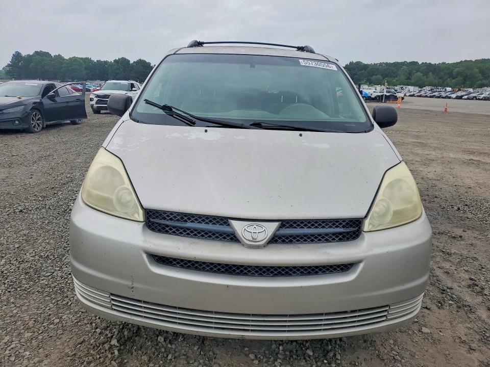 2004 Toyota Sienna VIN 5TDZA23CX4S018210 COPART salvage auction — REAR END, Ar - Cert Of Title-Salvage, sold $425 on 2026-07-27 (photo 5)