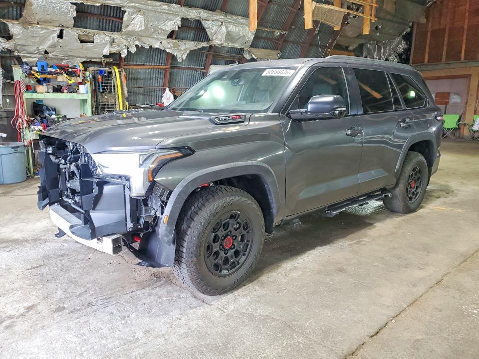 2024 Toyota Sequoia VIN 7SVAAABA7RX046755 COPART salvage auction — FRONT END, Tx - Salvage Vehicle Title (P), sold $17,400 on 2026-07-27 (photo 1)