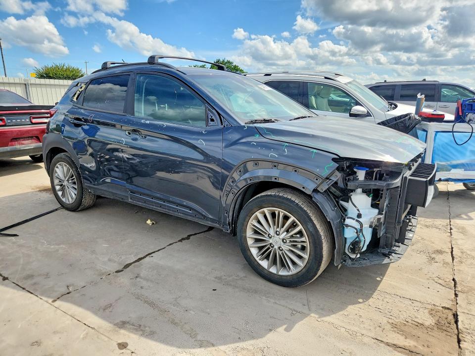 2021 Hyundai VIN KM8K22AA8MU707198 COPART salvage auction — HAIL, Tx - Salvage Vehicle Title, sold $3,000 on 2026-07-13 (photo 4)