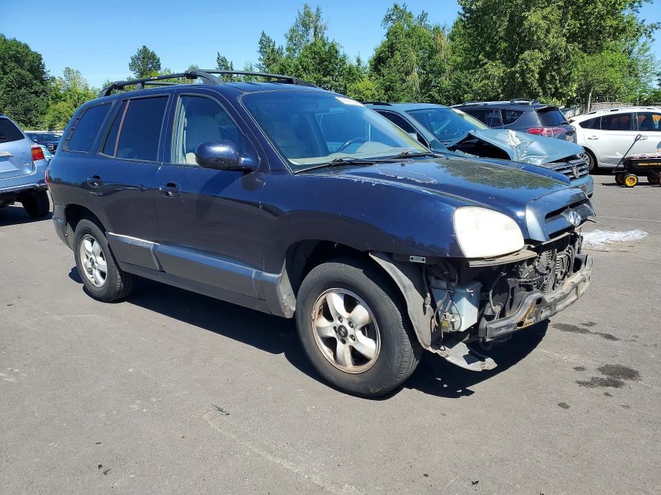2005 Hyundai Santa fe VIN KM8SC13DX5U908827 COPART salvage auction — FRONT END, Or - Salvage Title Certificate, sold $425 on 2026-07-27 (photo 4)