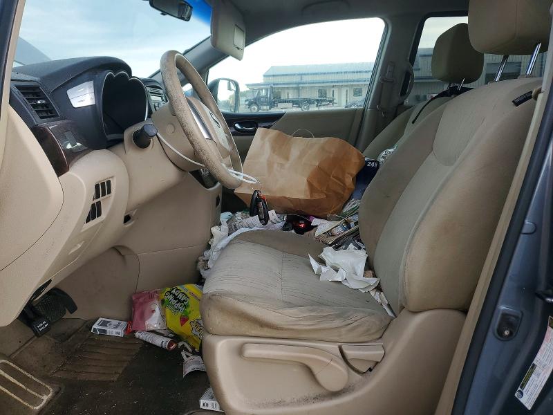 2011 Nissan Quest VIN JN8AE2KP9B9000108 COPART salvage auction — MECHANICAL, In - Certificate Of Title, sold $525 on 2026-07-03 (photo 7)