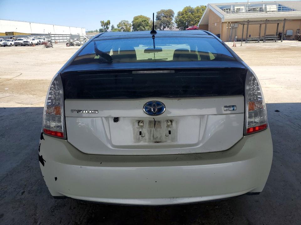 2010 Toyota Prius VIN JTDKN3DU1A0169521 COPART salvage auction — FRONT END, Ca - Salvage Certificate, sold $575 on 2026-07-07 (photo 6)