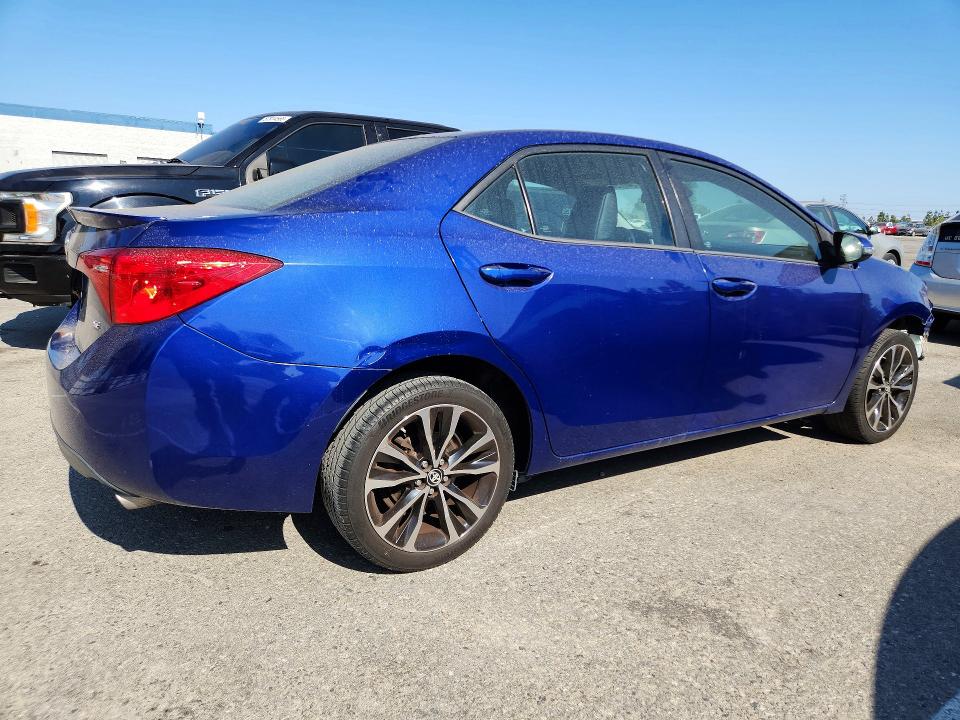 2017 Toyota Corolla VIN 5YFBURHE3HP671486 COPART salvage auction — FRONT END, Ca - Salvage Certificate, sold $150 on 2026-07-28 (photo 3)