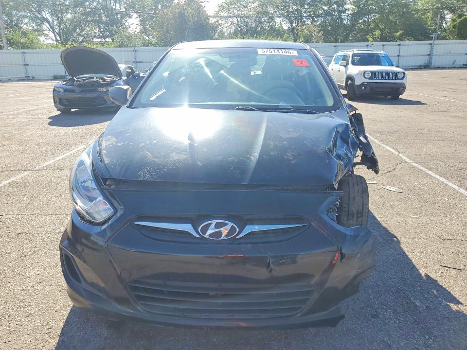 2013 Hyundai Accent VIN KMHCT4AE1DU448912 COPART salvage auction — FRONT END, Oh - Cert Of Title-Salvage, sold $80 on 2026-07-15 (photo 5)