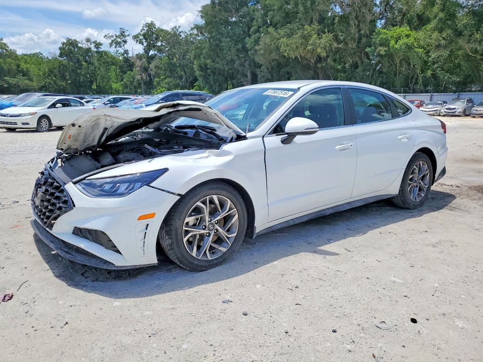 2021 Hyundai Sonata VIN 5NPEL4JAXMH110381 COPART salvage auction — FRONT END, Fl - Cert Of Title Slvg Rebuildable, sold $1,800 on 2026-07-07 (photo 1)