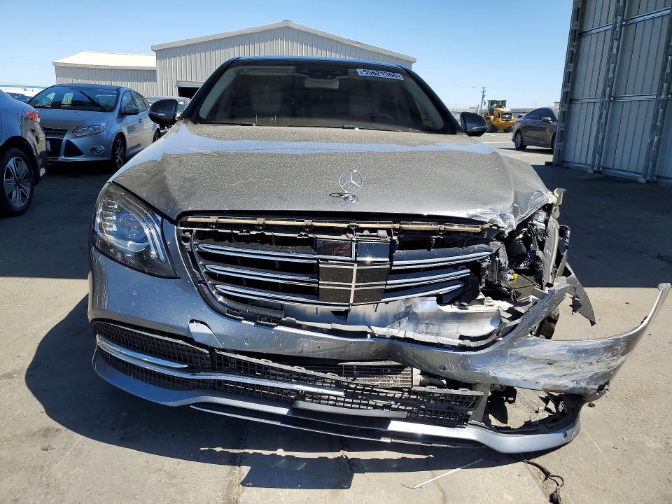 2018 Mercedes-benz S-klasse VIN WDDUG8DB1JA398585 COPART salvage auction — FRONT END, Ca - Salvage Certificate, sold $12,100 on 2026-07-16 (photo 5)