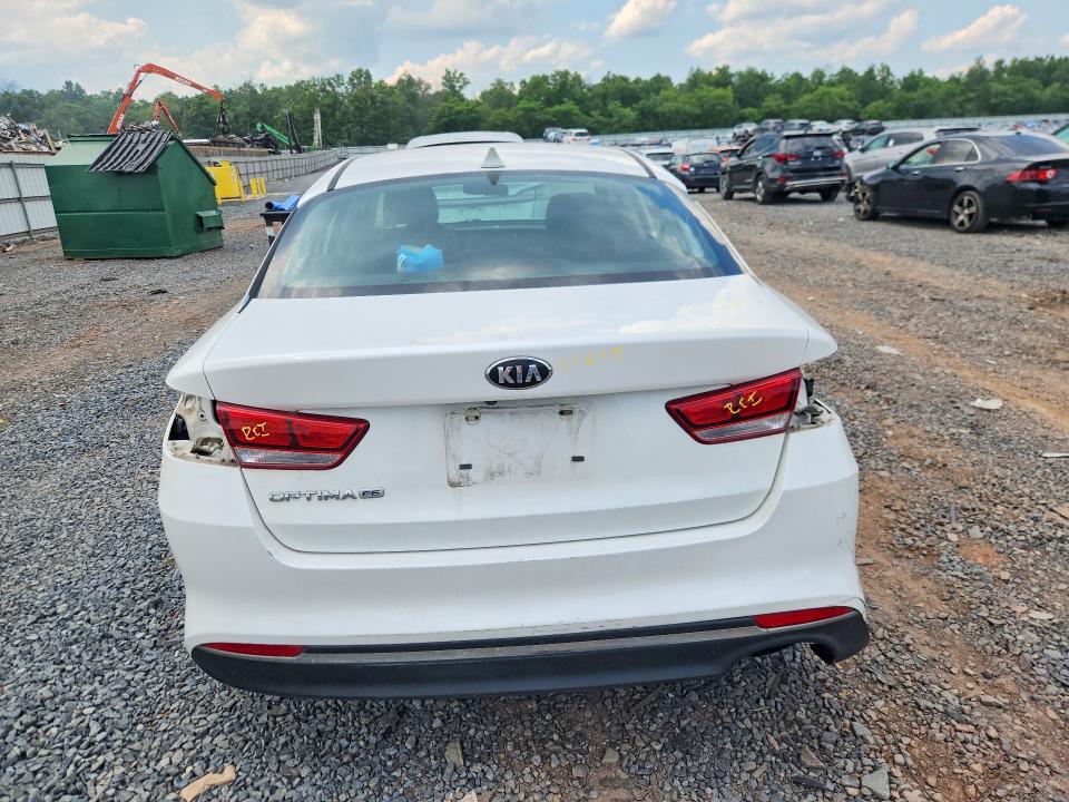 2017 Kia Optima VIN KNAGT4L34H5179223 COPART salvage auction — REAR END, Nj - Cert Of Title-Salvage, sold $1,800 on 2026-07-07 (photo 6)