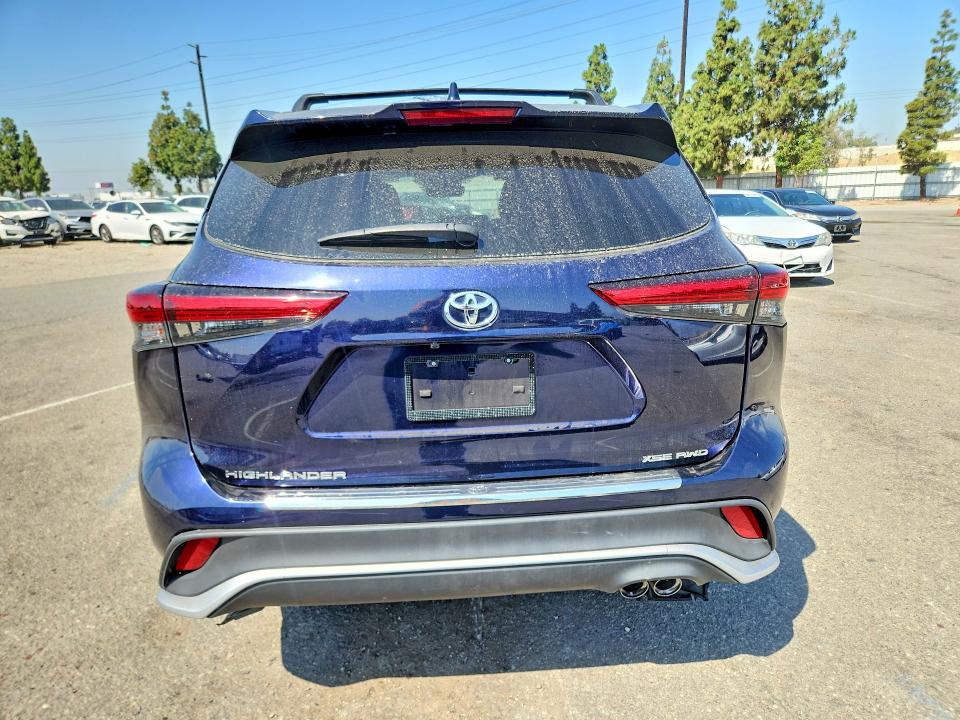 2023 Toyota Highlander VIN 5TDKDRBH0PS021524 COPART salvage auction — SIDE, Ca - Salvage Certificate, sold $20,500 on 2026-07-28 (photo 6)