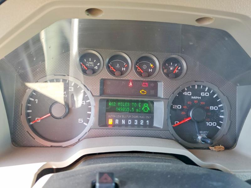 2009 Ford F-350 super duty VIN 1FTWX32R49EA41797 COPART salvage auction — SIDE, CA - SALVAGE CERTIFICATE, sold $2,550 on 2026-07-09 (photo 9)