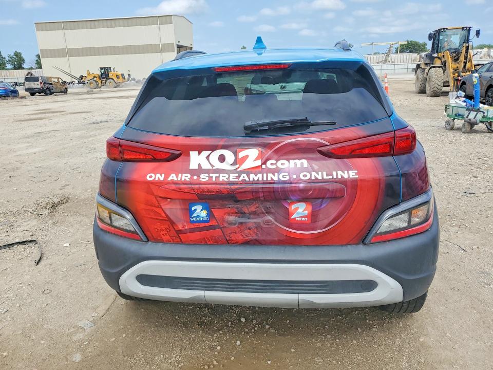 2023 Hyundai Kona VIN KM8K6CAB5PU981286 COPART salvage auction — FRONT END, Mo - Salvage Certificate Of Title, sold $3,750 on 2026-07-30 (photo 6)