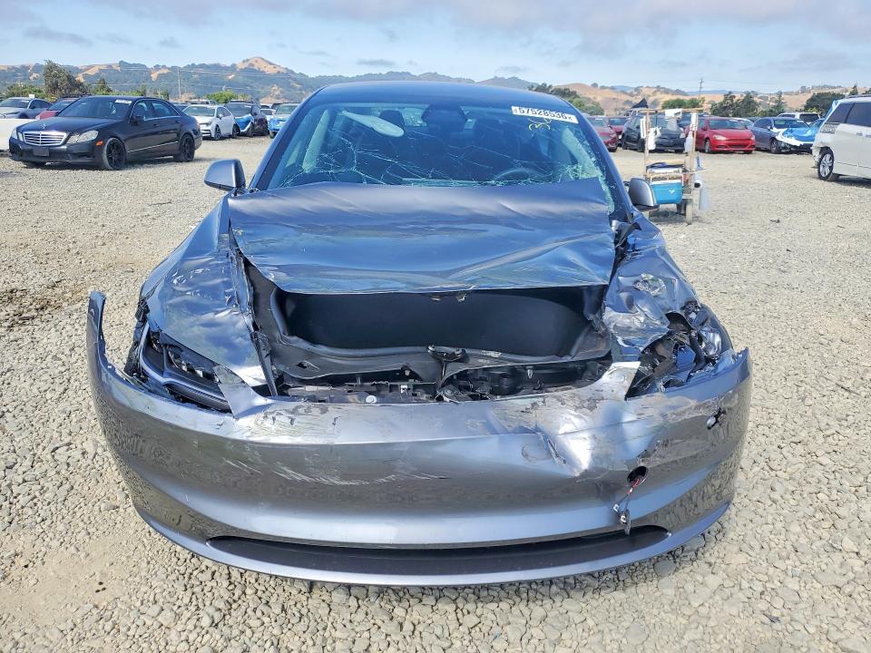 2025 Tesla Model 3 VIN 5YJ3E1EA3SF939041 COPART salvage auction — FRONT END, CA - SALVAGE CERTIFICATE, sold $600 on 2026-07-28 (photo 5)