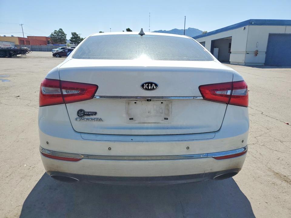 2014 Kia Cadenza VIN KNALN4D73E5137681 COPART salvage auction — FRONT END, Tx - Salvage Vehicle Title, sold $1,300 on 2026-07-10 (photo 6)