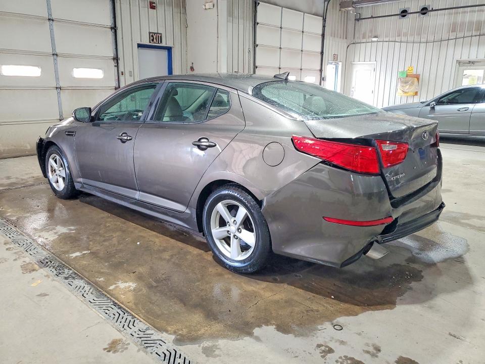 2014 Kia Optima VIN 5XXGM4A71EG324196 COPART salvage auction — REAR END, Pa - Certificate Of Salvage, sold $175 on 2026-07-09 (photo 2)
