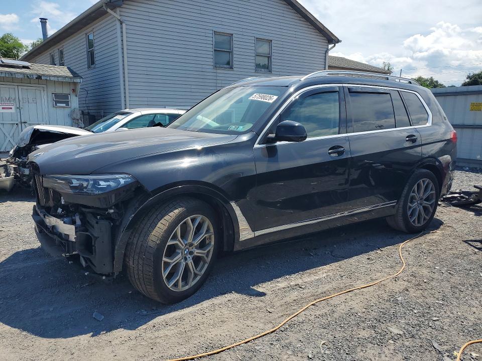 2019 BMW X7 VIN 5UXCX4C54KLS36044 COPART salvage auction — FRONT END, Pa - Certificate Of Salvage, sold $175 on 2026-07-30 (photo 1)