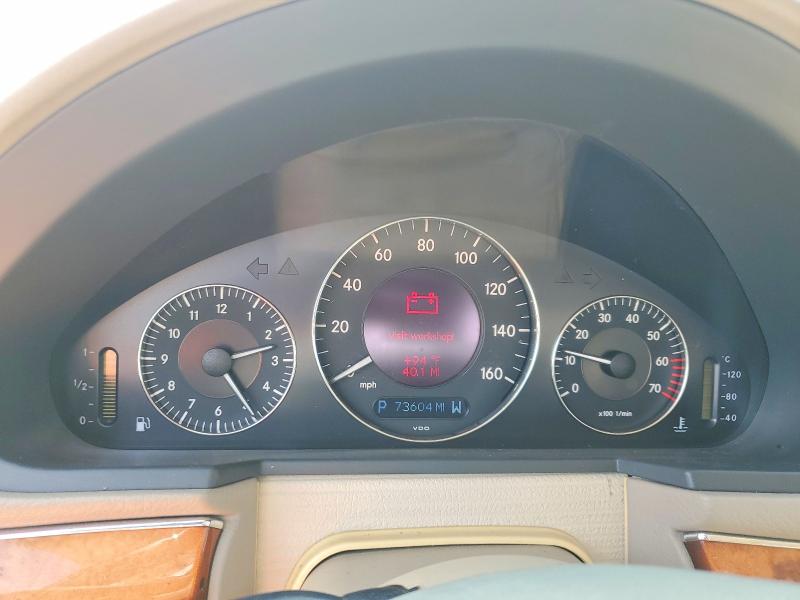 2003 Mercedes-benz E-class VIN WDBUF65J63A110598 COPART salvage auction — HAIL, Ky - Hail Salvage Brand, sold $725 on 2026-07-02 (photo 9)