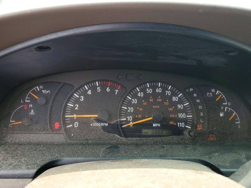2000 Toyota Tundra VIN 5TBRT3812YS100034 COPART salvage auction — FRONT END, Nc - Salvage Certificate Of Title, sold $450 on 2026-07-30 (photo 9)