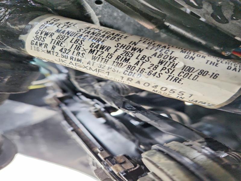 1994 Kawasaki Ex250 VIN JKAEXMF11RA040551 COPART salvage auction — FRONT END, Co - Certificate Of Title, sold $15 on 2026-07-23 (photo 9)