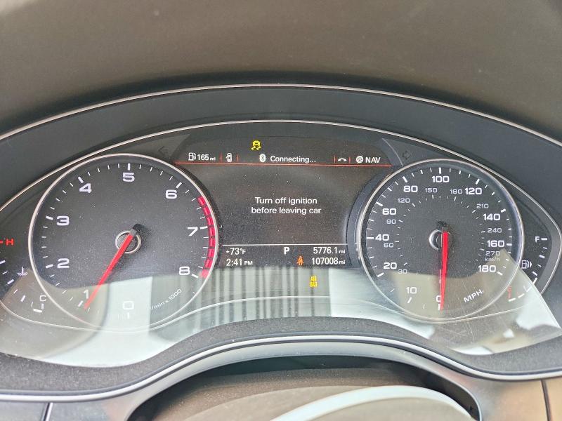 2014 Audi A6 VIN WAUFGAFC4EN065521 COPART salvage auction — FRONT END, Ne - Cert Of Title-Salvage, sold $1,800 on 2026-08-04 (photo 9)