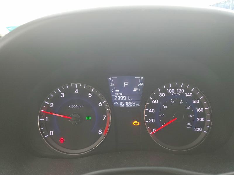 2012 Hyundai Accent VIN KMHCT5AE2CU032193 COPART salvage auction — REAR END, Ns - Cert Of Registration, sold $800 on 2026-07-16 (photo 9)