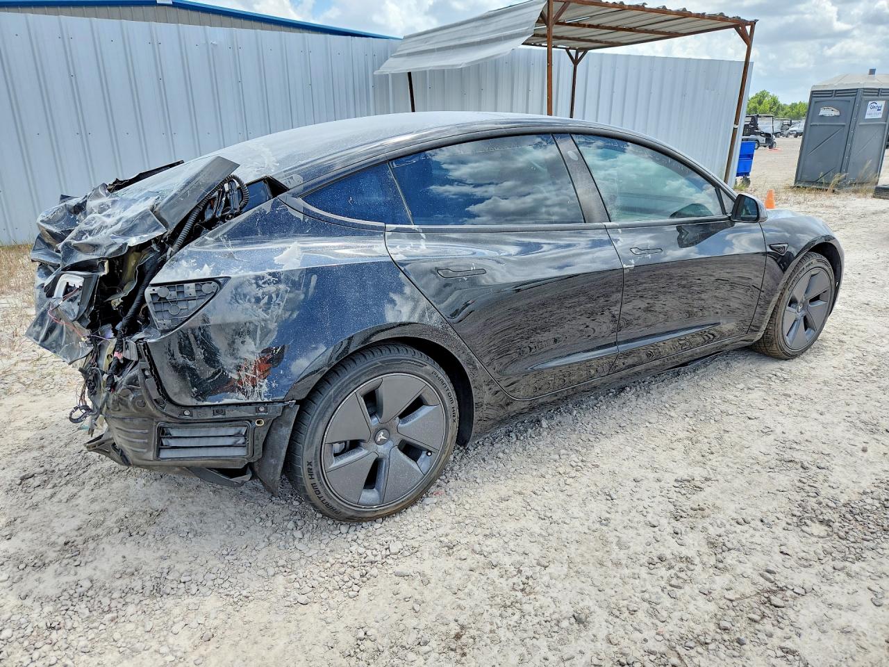 2023 Tesla Model 3 VIN 5YJ3E1EA4PF460120 COPART salvage auction — Rear End, AZ - CERT OF TITLE - SALVAGE, sold $8,400 on 2026-07-02 (photo 3)