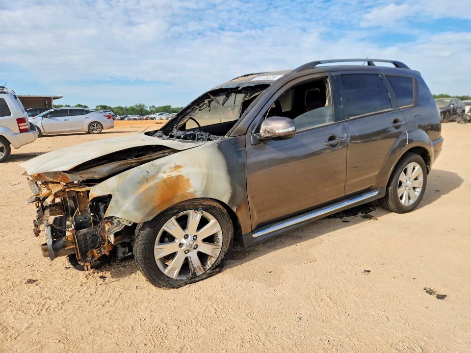 2013 Mitsubishi Outlander VIN JA4JT3AW6DU020603 COPART salvage auction — BURN, Al - Cert Of Title-Salvage Title, sold $275 on 2026-07-15 (photo 1)