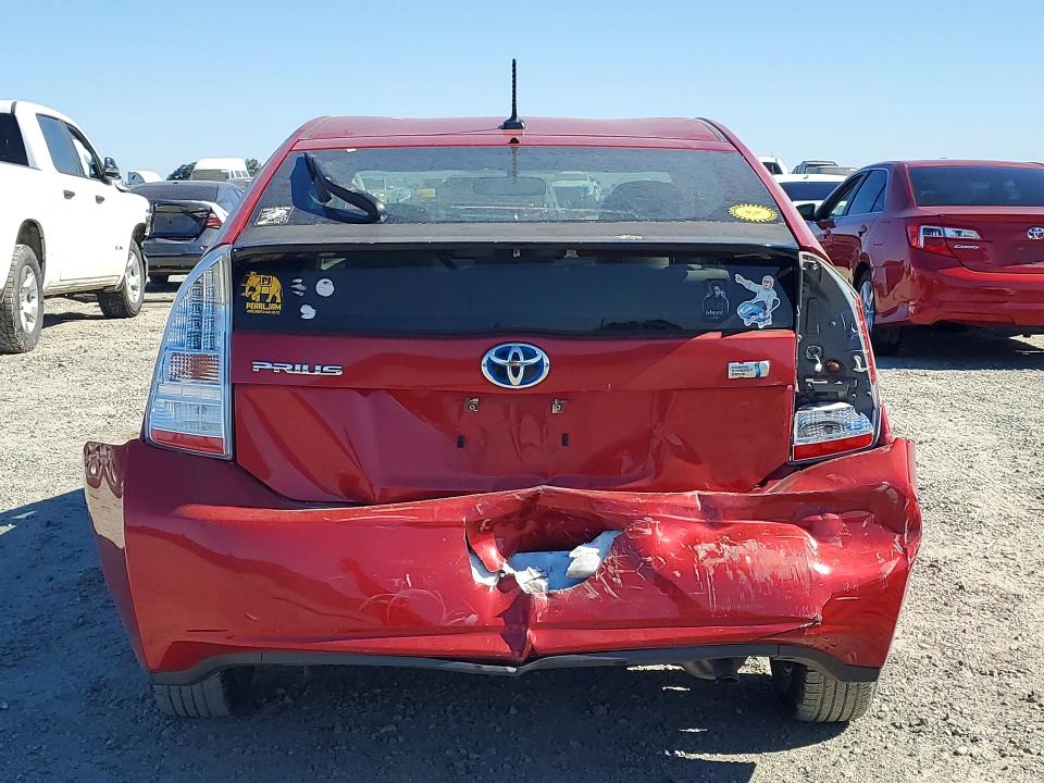 2010 Toyota Prius VIN JTDKN3DU9A0134113 COPART salvage auction — REAR END, CA - SALVAGE CERTIFICATE, sold $1,800 on 2026-07-14 (photo 6)