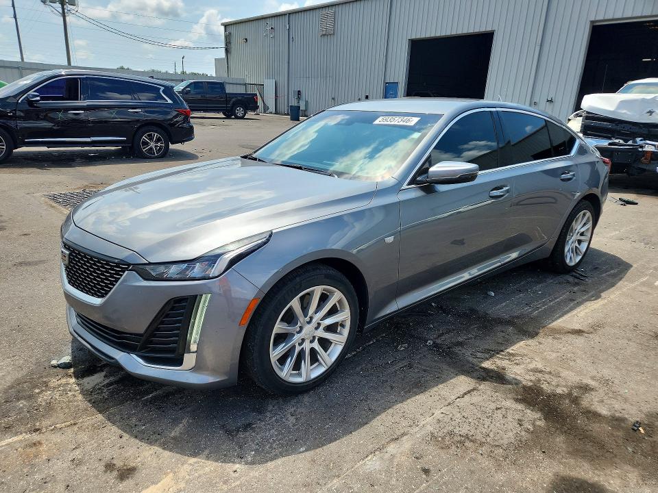 2020 Cadillac Ct5 VIN 1G6DM5RK1L0120615 COPART salvage auction — SIDE, Fl - Cert Of Title Slvg Rebuildable, sold $7,200 on 2026-08-19 (photo 1)