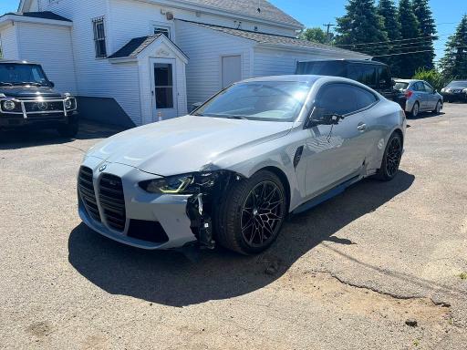 2022 BMW M4 VIN WBS33AZ0XNCH99378 COPART salvage auction — FRONT END, FL - CERTIFICATE OF TITLE (P), sold $48,750 on 2026-07-27 (photo 1)