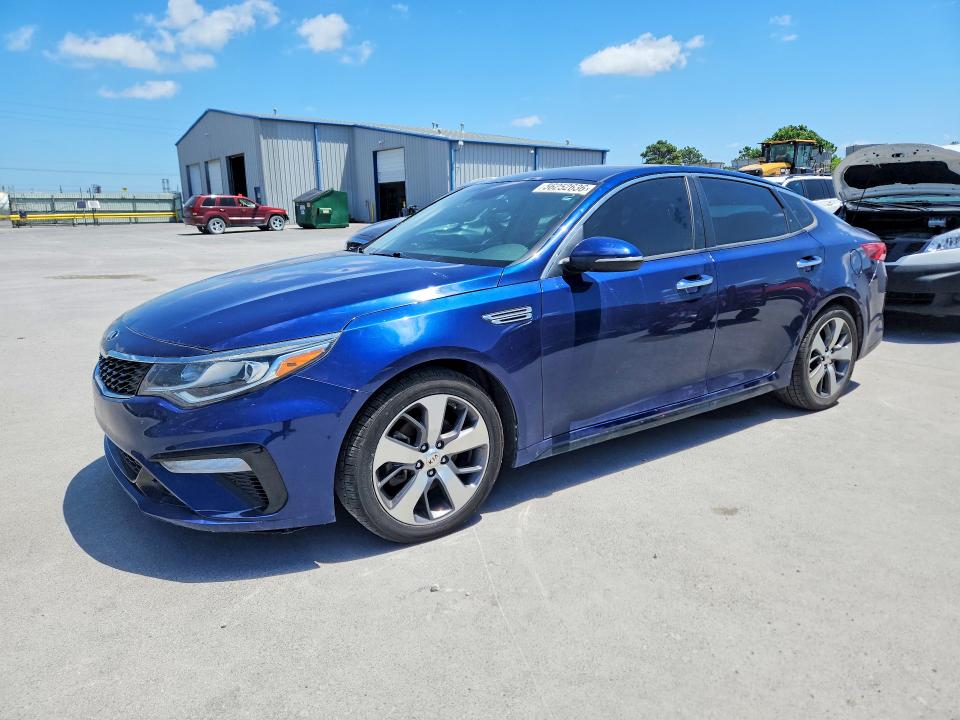2020 Kia Optima VIN 5XXGT4L37LG407156 COPART salvage auction — HAIL, Ok - Cert Of Title-Salvage, sold $2,100 on 2026-07-22 (photo 1)