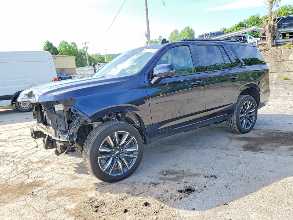 2024 Cadillac Escalade VIN 1GYS4GKL9RR269159 COPART salvage auction — FRONT END, Ny - Mv-907A Salvage Certificate, sold $14,000 on 2026-07-30 (photo 1)