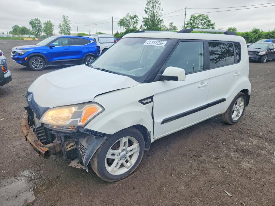 2011 Kia Soul VIN KNDJT2A25B7276076 COPART salvage auction — FRONT END, QC - GRAVEMENT ACCIDENTE, sold $300 on 2026-07-21 (photo 1)