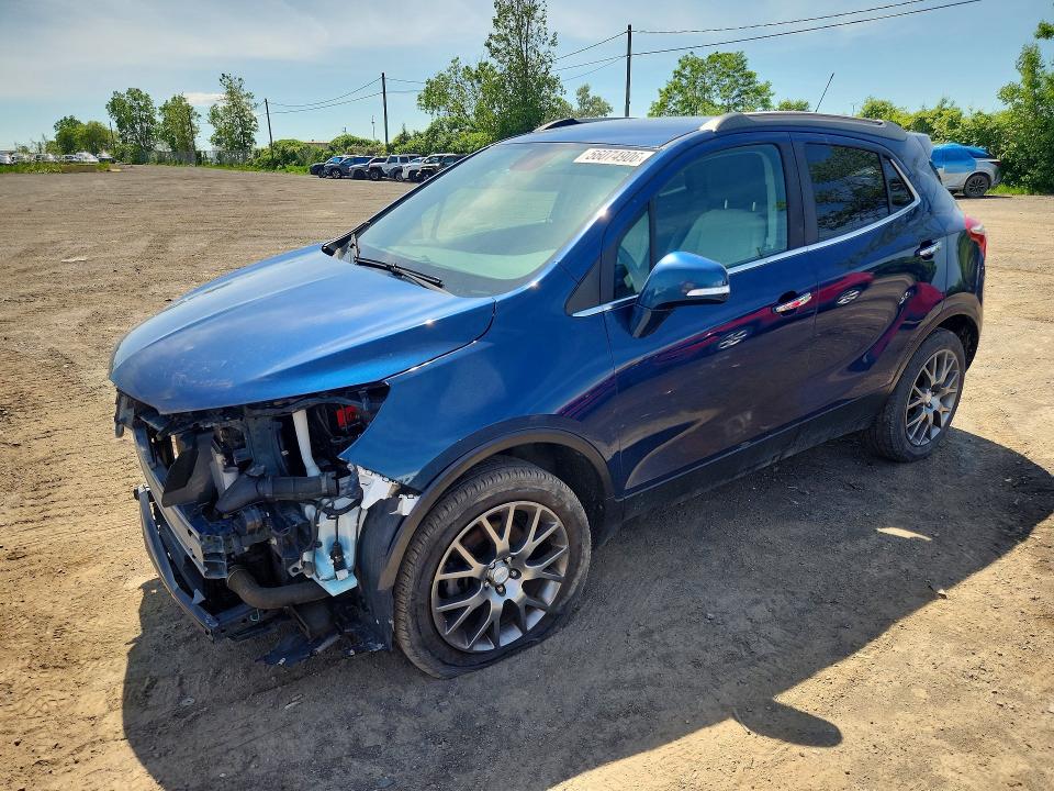2019 Buick Encore VIN KL4CJ2SB9KB881092 COPART salvage auction — FRONT END, Qc - Gravement Accidente, sold $2,250 on 2026-07-07 (photo 1)