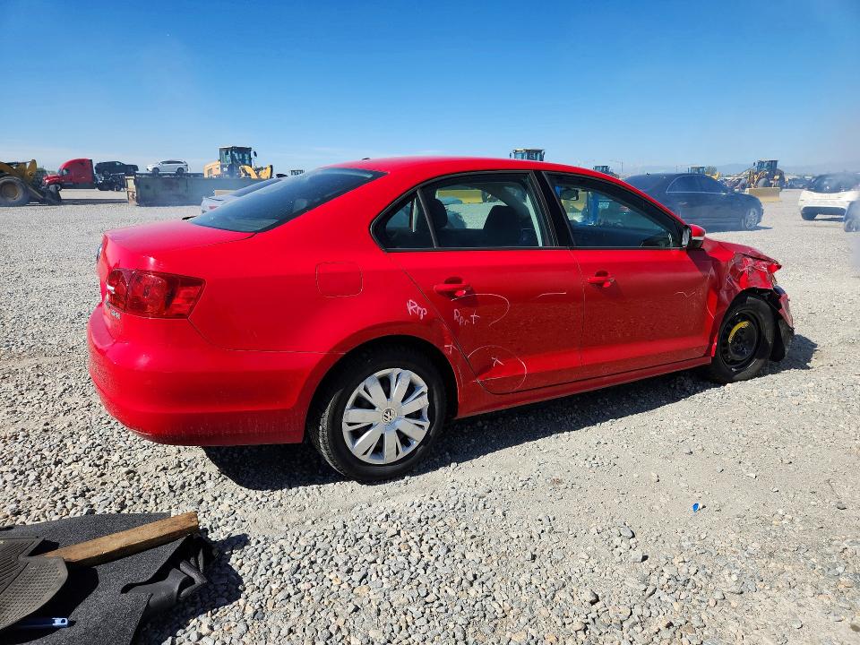 2012 Volkswagen Jetta VIN 3VWDP7AJ5CM115978 COPART salvage auction — FRONT END, Co - Salvage Title, sold $950 on 2026-07-02 (photo 3)