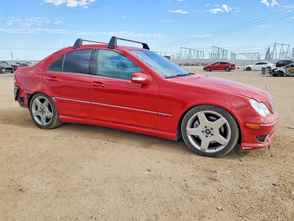 2005 Mercedes-benz C class VIN WDBRF40J35F713063 COPART salvage auction — REAR END, Ca - Salvage Certificate, sold $525 on 2026-07-06 (photo 4)